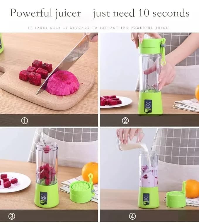 Personal Mini Travel Fruit Juicer – USB Electric Safety Juicer Cup