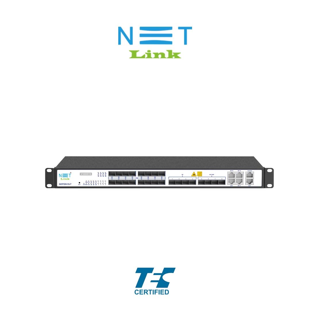 NETLINK GEPON OLT – 16 PORT – LAYER 3 V1600D16
