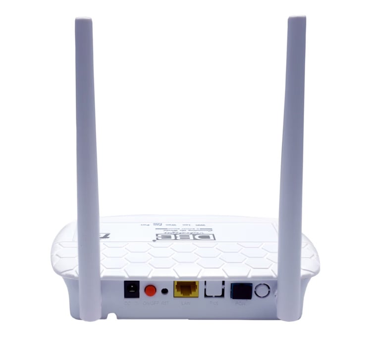 DBC HGU-V100-2N xPON ONU | 300 Mbps Single Band WiFi Modem | 1 LAN Port, 2 Antennas | Compatible with GPON/EPON